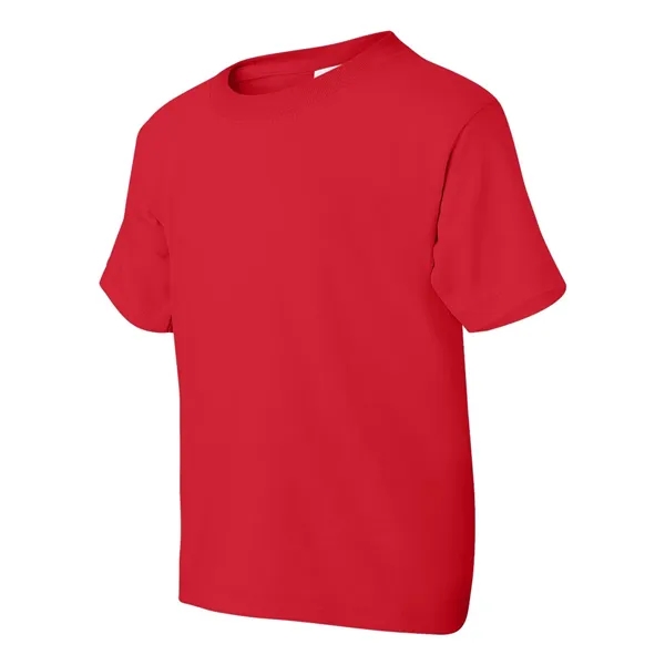 Youth 5.6 oz preshrunk 50% polyester / 50% cotton t-shirt. Blank... from ASI 84358 S&S Activewear