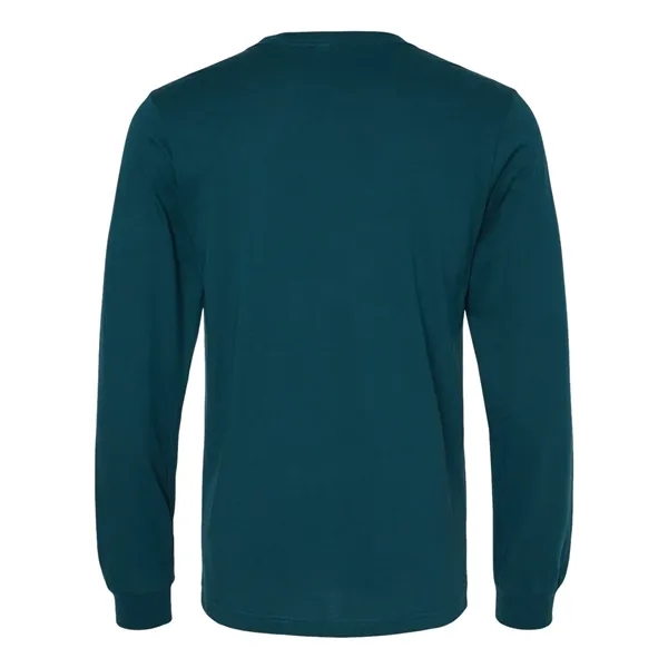 Adult long sleeve crewneck t-shirt with 2" rib cuffs. Blank product.... from ASI 84358 S&S Activewear