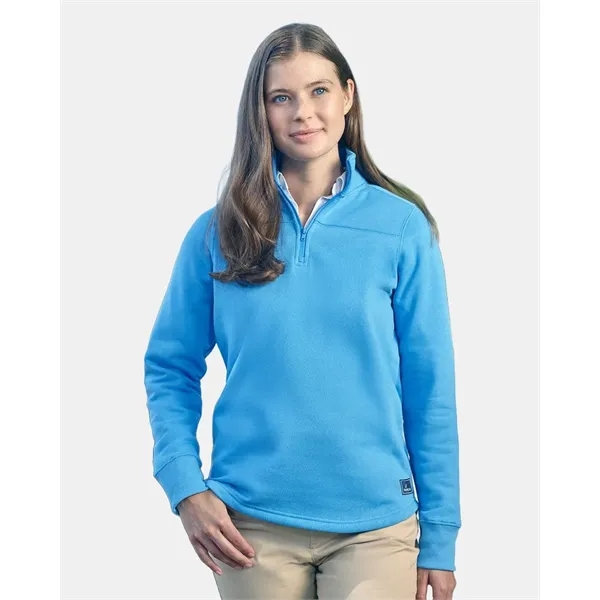 Nautica Women's Anchor Fleece Quarter-Zip Sweatshirt... from ASI 84358 S&S Activewear