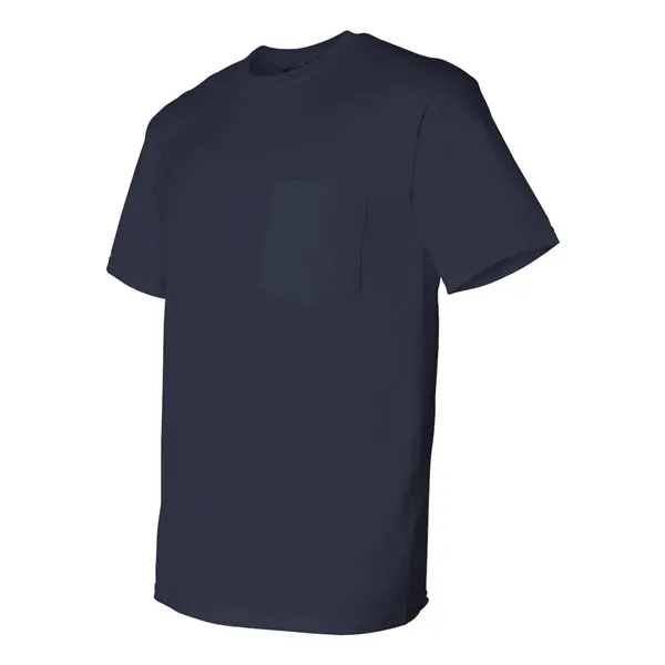 Cotton / polyester T-shirt with a pocket and moisture-wicking properties.... from ASI 84358 S&S Activewear