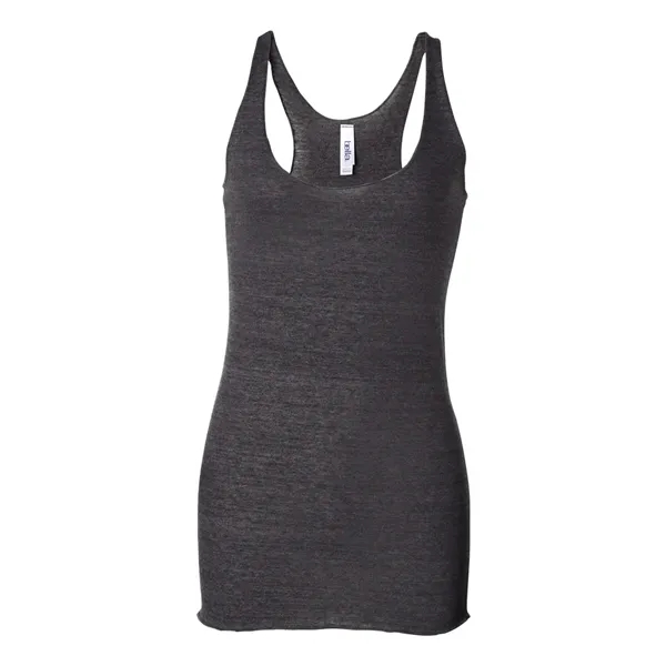 Women's tri-blend racerback tank top with overlock hem on neck. Blank... from ASI 84358 S&S Activewear