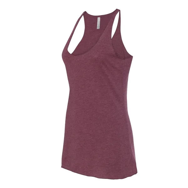 Women's tri-blend racerback tank top with overlock hem on neck. Blank... from ASI 84358 S&S Activewear