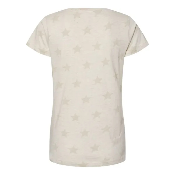 Code Five Women's Star Print Scoop Neck T-Shirt... from ASI 84358 S&S Activewear