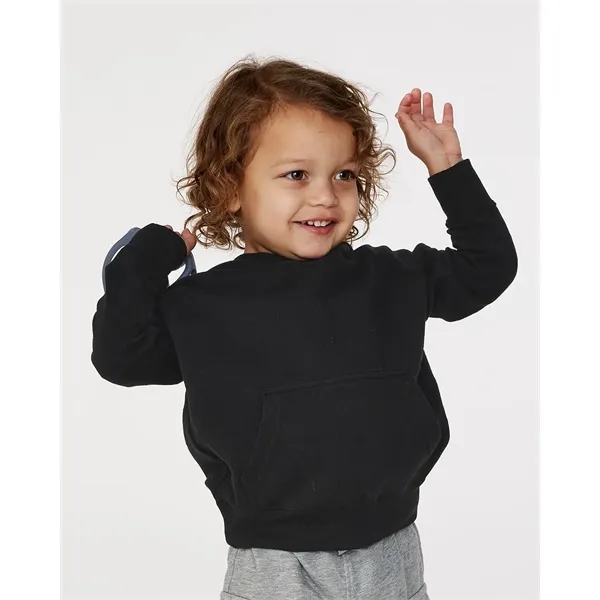 Raglan hooded pullover sweatshirt made of polyester/cotton and available in seven... from ASI 84358 S&S Activewear