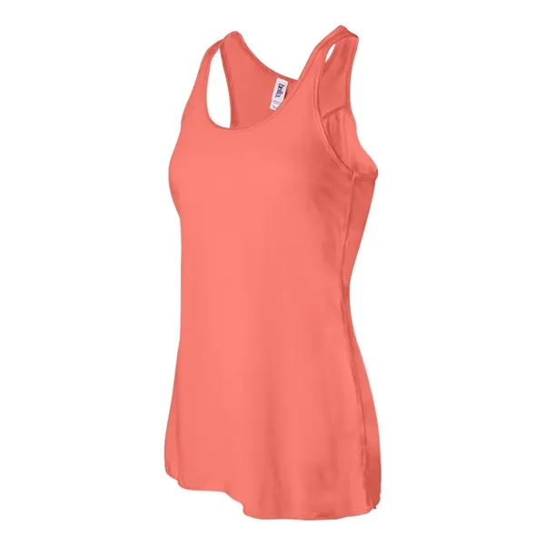 Women's flowy racerback tank top with several fabrications for different colors.... from ASI 84358 S&S Activewear