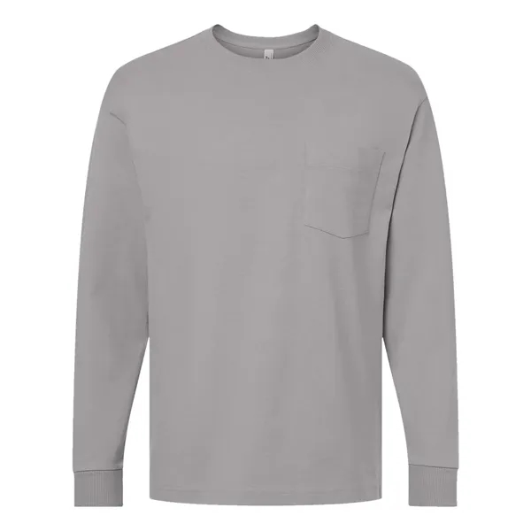 American Apparel Super Heavyweight Long Sleeve Pocket Tee... from ASI 84358 S&S Activewear