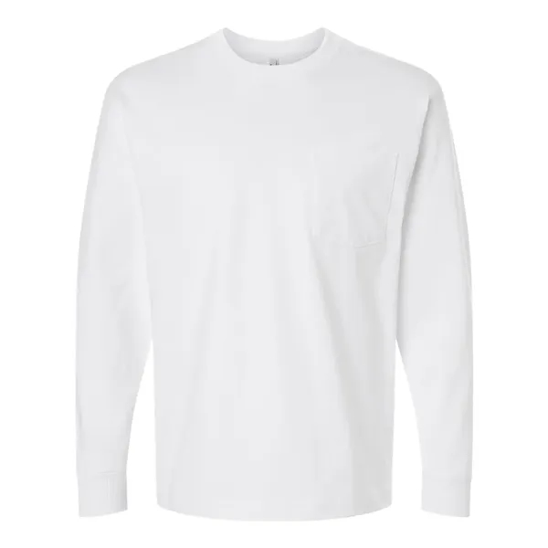 American Apparel Super Heavyweight Long Sleeve Pocket Tee... from ASI 84358 S&S Activewear