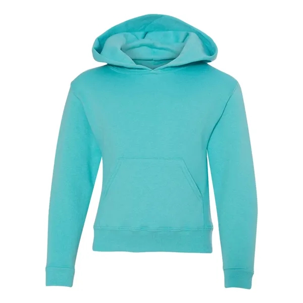 Youth 8.0 oz. 50% cotton/50% polyester hooded sweatshirt. Blank product.... from ASI 84358 S&S Activewear