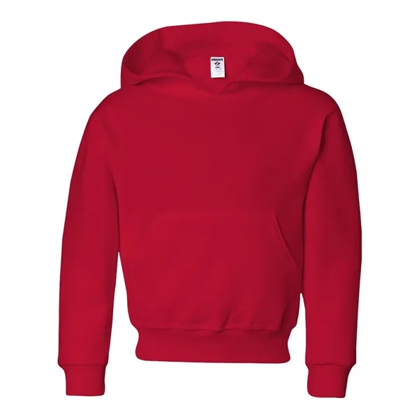 Youth 8.0 oz. 50% cotton/50% polyester hooded sweatshirt. Blank product.... from ASI 84358 S&S Activewear