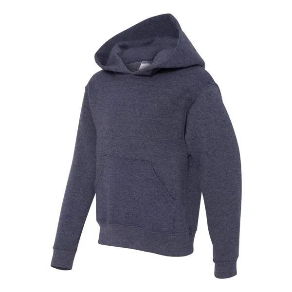 Youth 8.0 oz. 50% cotton/50% polyester hooded sweatshirt. Blank product.... from ASI 84358 S&S Activewear