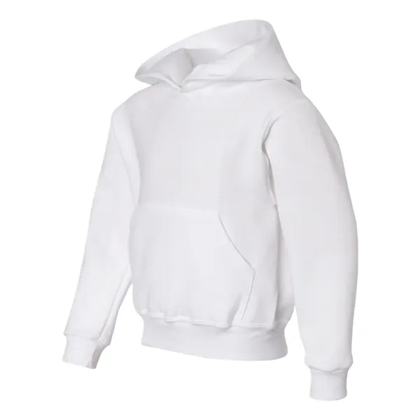 Youth 8.0 oz. 50% cotton/50% polyester hooded sweatshirt. Blank product.... from ASI 84358 S&S Activewear