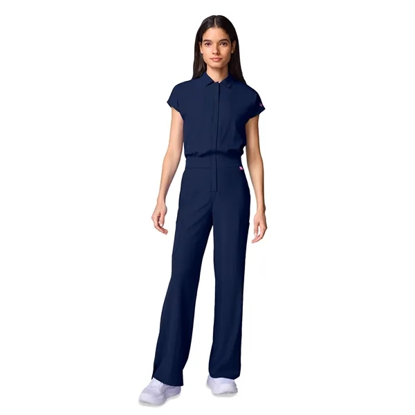 Med Couture - MC AMP - Women's 4-Pocket Wide Leg Bodysuit... from ASI 86018 Scrub Authority