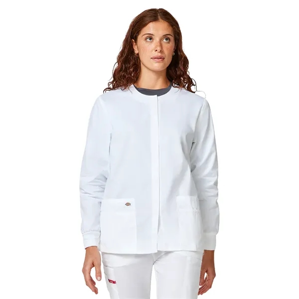 Dickies EDS Signature Women's Snap Front Warm-Up Jacket... from ASI 86018 Scrub Authority