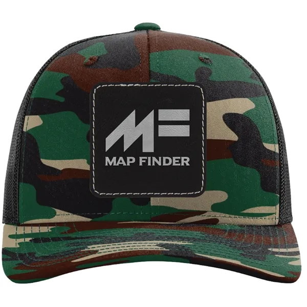 Six-panel Richardson 112P snapback polyester and cotton snapback trucker cap.... from ASI 74601 Calico