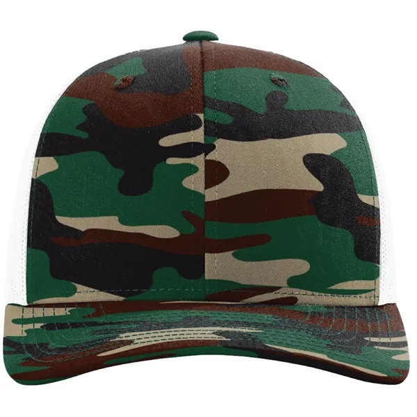 Six-panel Richardson 112P snapback polyester and cotton snapback trucker cap.... from ASI 74601 Calico