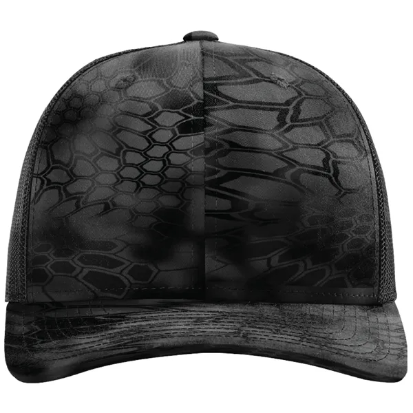 Six-panel Richardson 112P snapback polyester and cotton snapback trucker cap.... from ASI 74601 Calico