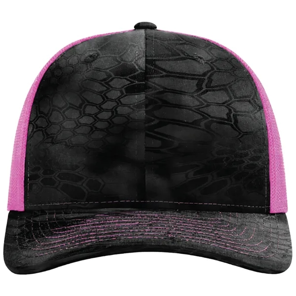 Six-panel Richardson 112P snapback polyester and cotton snapback trucker cap.... from ASI 74601 Calico