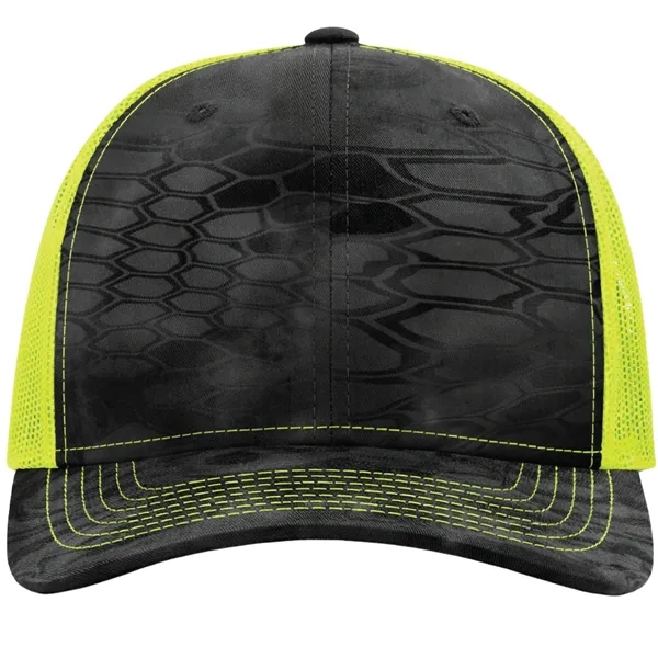 Six-panel Richardson 112P snapback polyester and cotton snapback trucker cap.... from ASI 74601 Calico