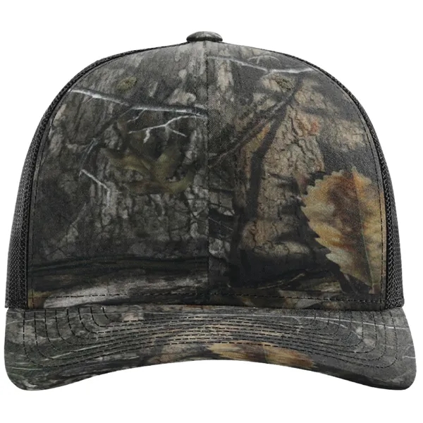 Six-panel Richardson 112P snapback polyester and cotton snapback trucker cap.... from ASI 74601 Calico