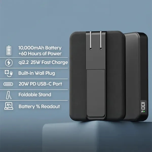 Sleek and powerful, the MyCharge Cliqluxe 10K Wireless Magnetic Charger has... from ASI 61005 Hirsch Gift Inc