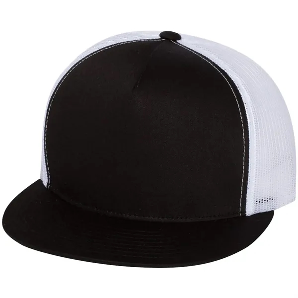 YUPOONG-CLASSIC FLAT BILL TRUCKER CAP... from ASI 30208 A P Specialties / AP Specialties