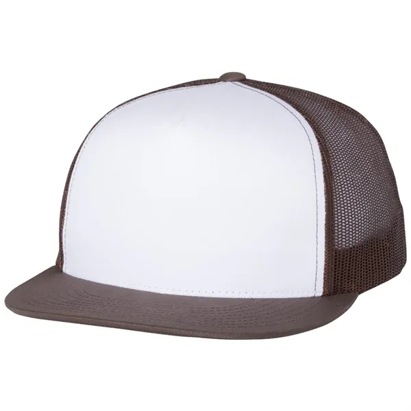 YUPOONG-CLASSIC FLAT BILL TRUCKER CAP... from ASI 30208 A P Specialties / AP Specialties