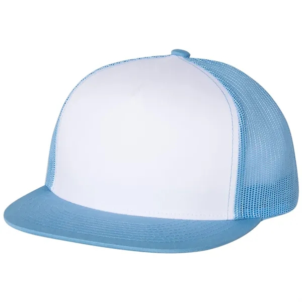 YUPOONG-CLASSIC FLAT BILL TRUCKER CAP... from ASI 30208 A P Specialties / AP Specialties