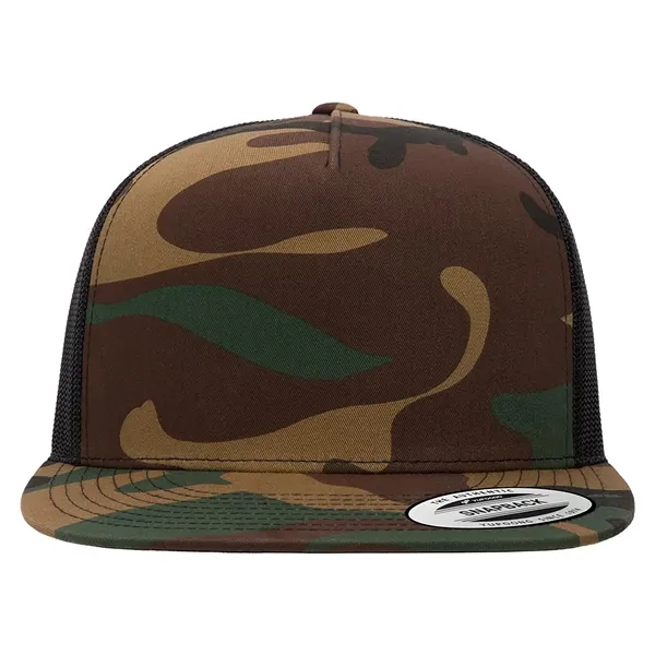 YUPOONG-CLASSIC FLAT BILL TRUCKER CAP... from ASI 30208 A P Specialties / AP Specialties