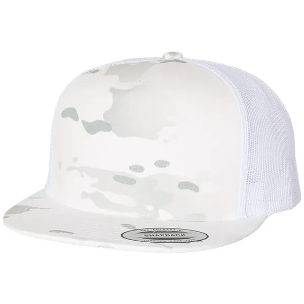 YUPOONG-CLASSIC FLAT BILL TRUCKER CAP... from ASI 30208 A P Specialties / AP Specialties