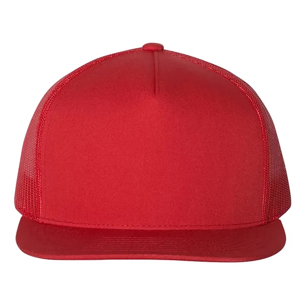 YUPOONG-CLASSIC FLAT BILL TRUCKER CAP... from ASI 30208 A P Specialties / AP Specialties