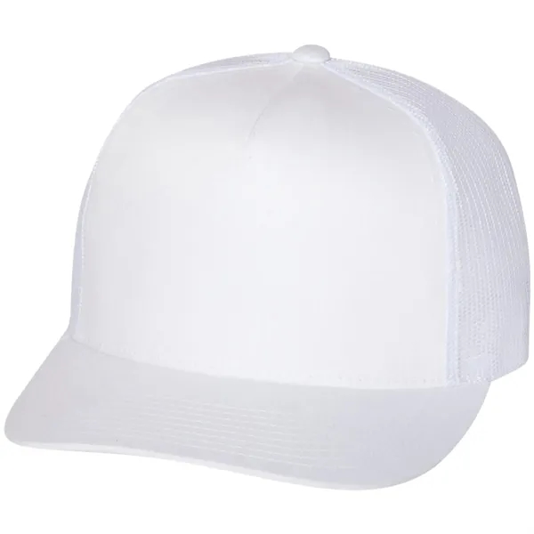 YUPOONG-CLASSIC FLAT BILL TRUCKER CAP... from ASI 30208 A P Specialties / AP Specialties