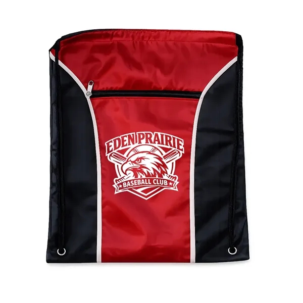 Lightweight drawstring backpack with a spacious main compartment and front zip... from ASI 38120 Ball Pro / Diversified Quality Kitchenware