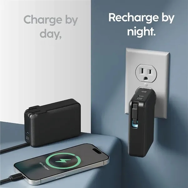 The all-in-one solution for those on the go, the myCharge Retractacharger... from ASI 61005 Hirsch Gift Inc