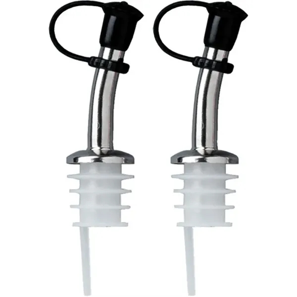 Bottle pourer, stainless steel with plastic cork. Blank.... from ASI 55450 Franmara Inc