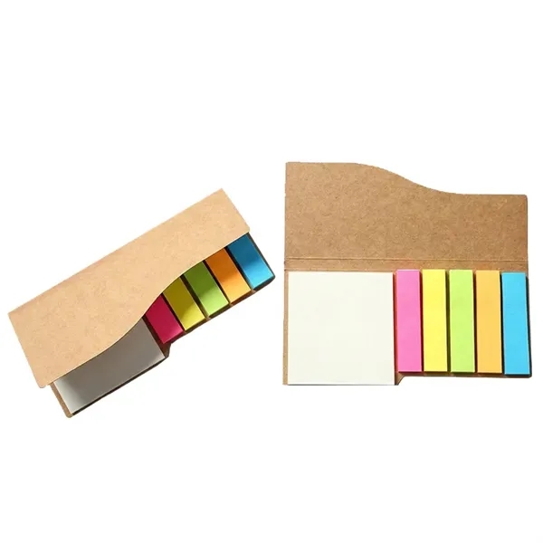 Kraft paper cover sticky notes plus 1 color silkscreen imprint on... from ASI 37218 Athena Promo (tm)
