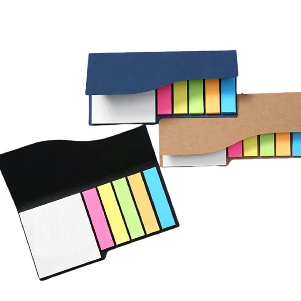 Kraft paper cover sticky notes plus 1 color silkscreen imprint on... from ASI 37218 Athena Promo (tm)