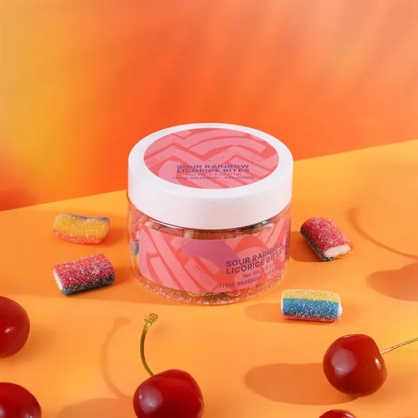 Fruity, sweet and sour rainbow licorice sticks in a 3 oz... from ASI 61966 HPG / SugarSpot