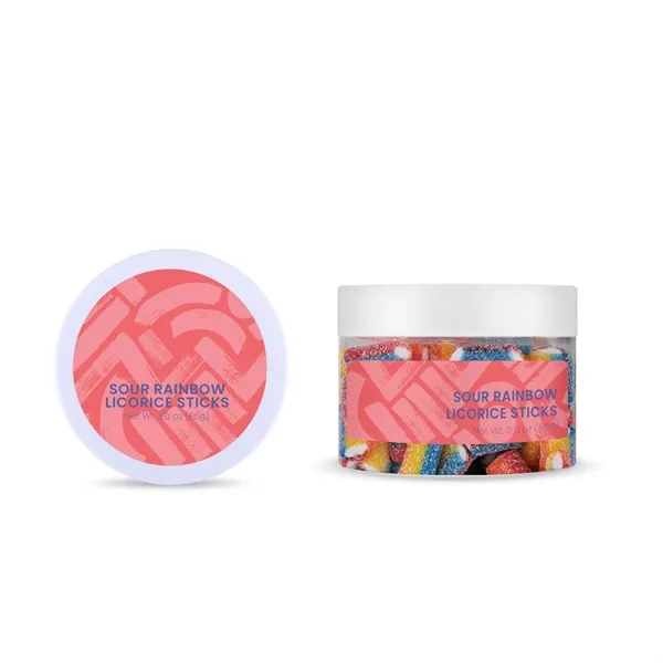 Fruity, sweet and sour rainbow licorice sticks in a 3 oz... from ASI 61966 HPG / SugarSpot