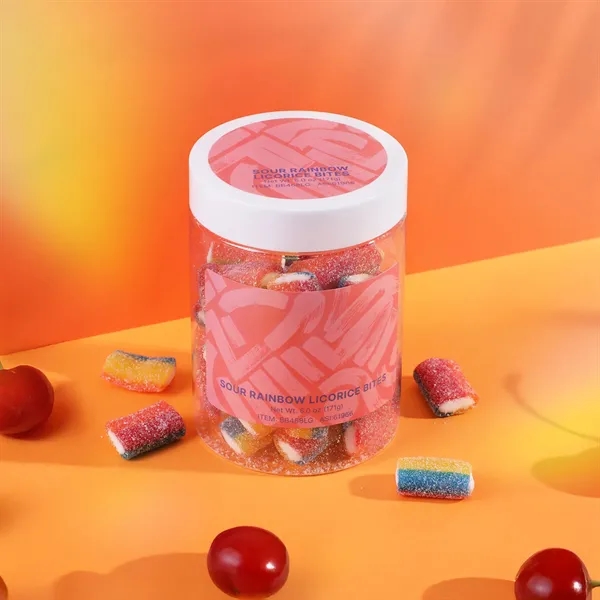 Fruity, sweet and sour rainbow licorice sticks in a 7 oz... from ASI 61966 HPG / SugarSpot