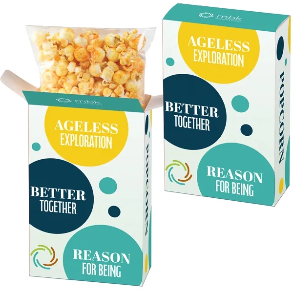 Closed top cheddar popcorn box... from ASI 71685 Midnite Snax®