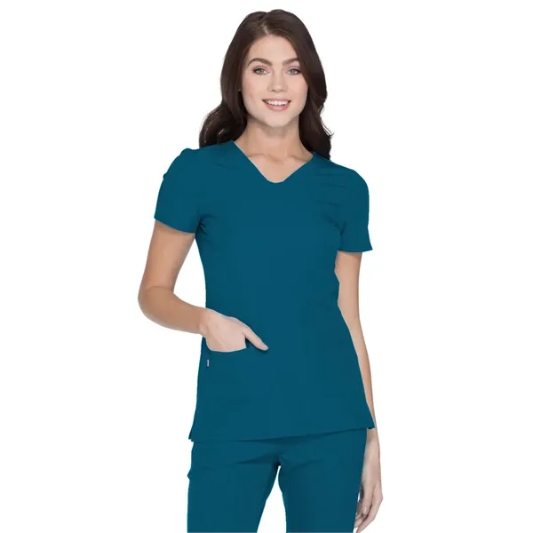 HeartSoul Break on Through Women's Shaped V-Neck Top... from ASI 86018 Scrub Authority / Uniform Stores