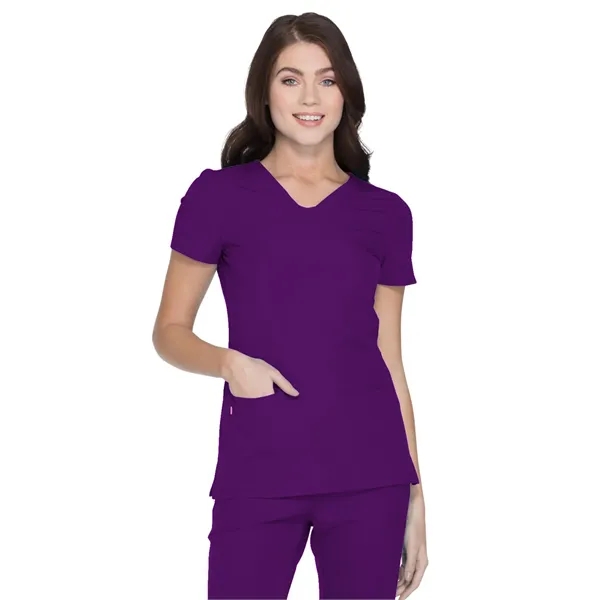 HeartSoul Break on Through Women's Shaped V-Neck Top... from ASI 86018 Scrub Authority / Uniform Stores