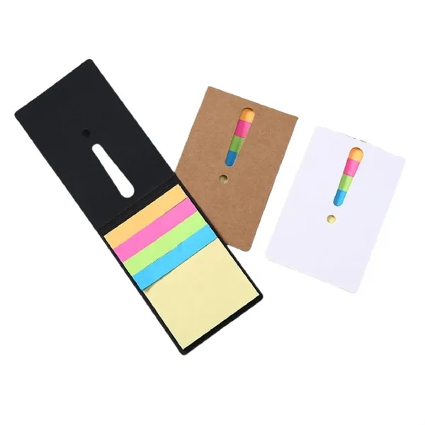 Mini kraft paper cover memo pad plus 1 color silkscreen imprint... from ASI 37218 Athena Promo (tm)
