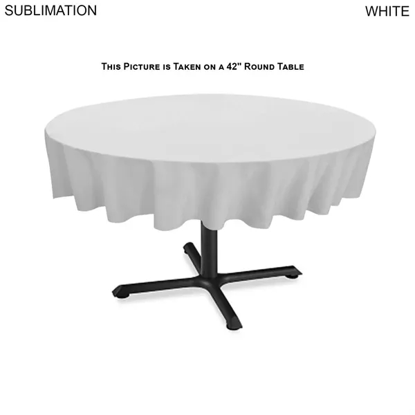 48Hr Quick Ship - Sublimated round table cloth, 60" diameter, covers... from ASI 53509 FIEL-Fairdeal Import & Export