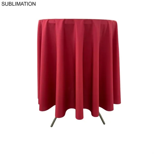 48Hr Quick Ship - Sublimated bar-height round drape table throw.... from ASI 53509 FIEL-Fairdeal Import & Export