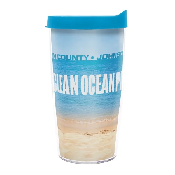 This 16 oz. Tervis® dual-wall insulated tumbler is made from durable... from ASI 62088 IDProductsource