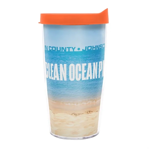 This 16 oz. Tervis® dual-wall insulated tumbler is made from durable... from ASI 62088 IDProductsource