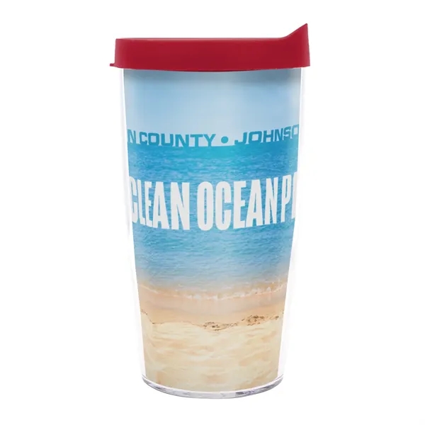 This 16 oz. Tervis® dual-wall insulated tumbler is made from durable... from ASI 62088 IDProductsource