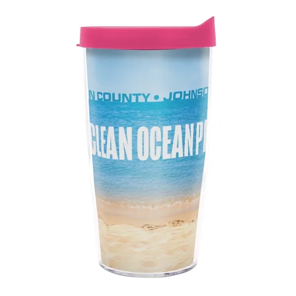 This 16 oz. Tervis® dual-wall insulated tumbler is made from durable... from ASI 62088 IDProductsource
