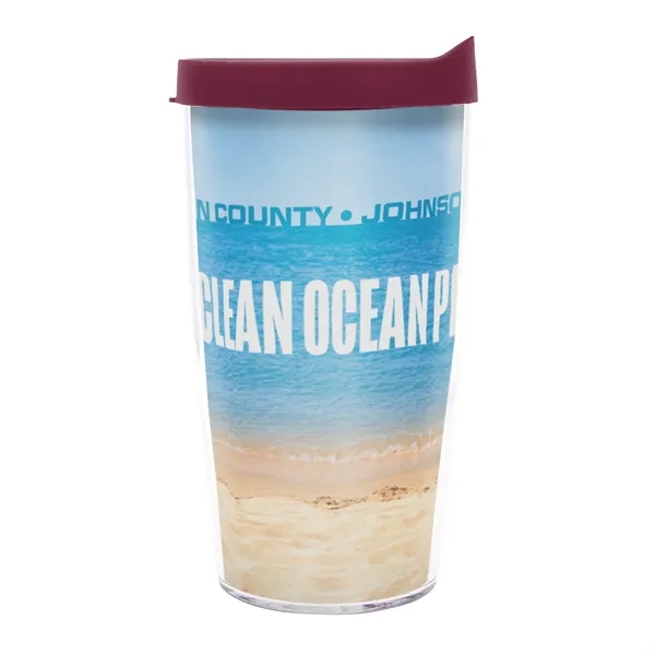 This 16 oz. Tervis® dual-wall insulated tumbler is made from durable... from ASI 62088 IDProductsource